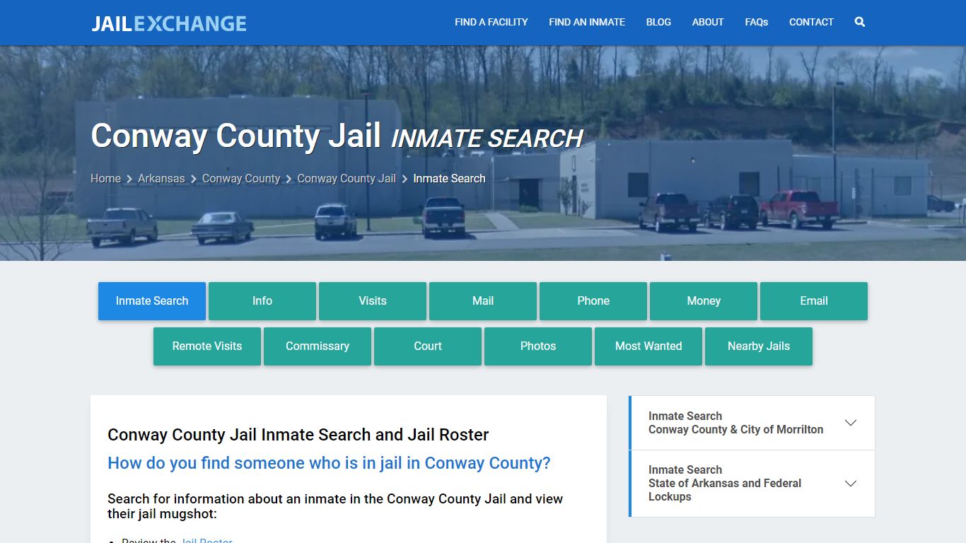 Conway County Jail Inmate Search - Jail Exchange